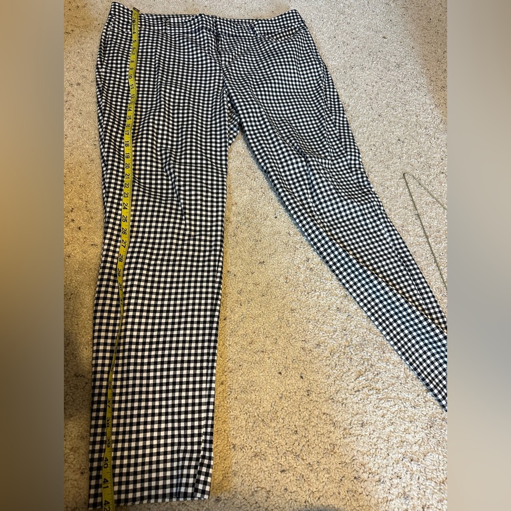 Old navy 16T black and white check pants
